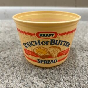 Kraft Touch of Butter Spread Tub Vintage Style Plastic Container No Lid‎